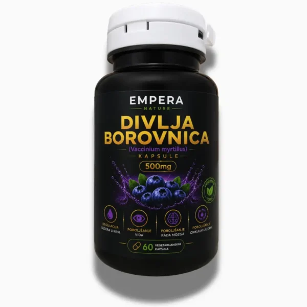 Empera Nature divlja borovnica 60 kapsula za vid i funkciju mozga